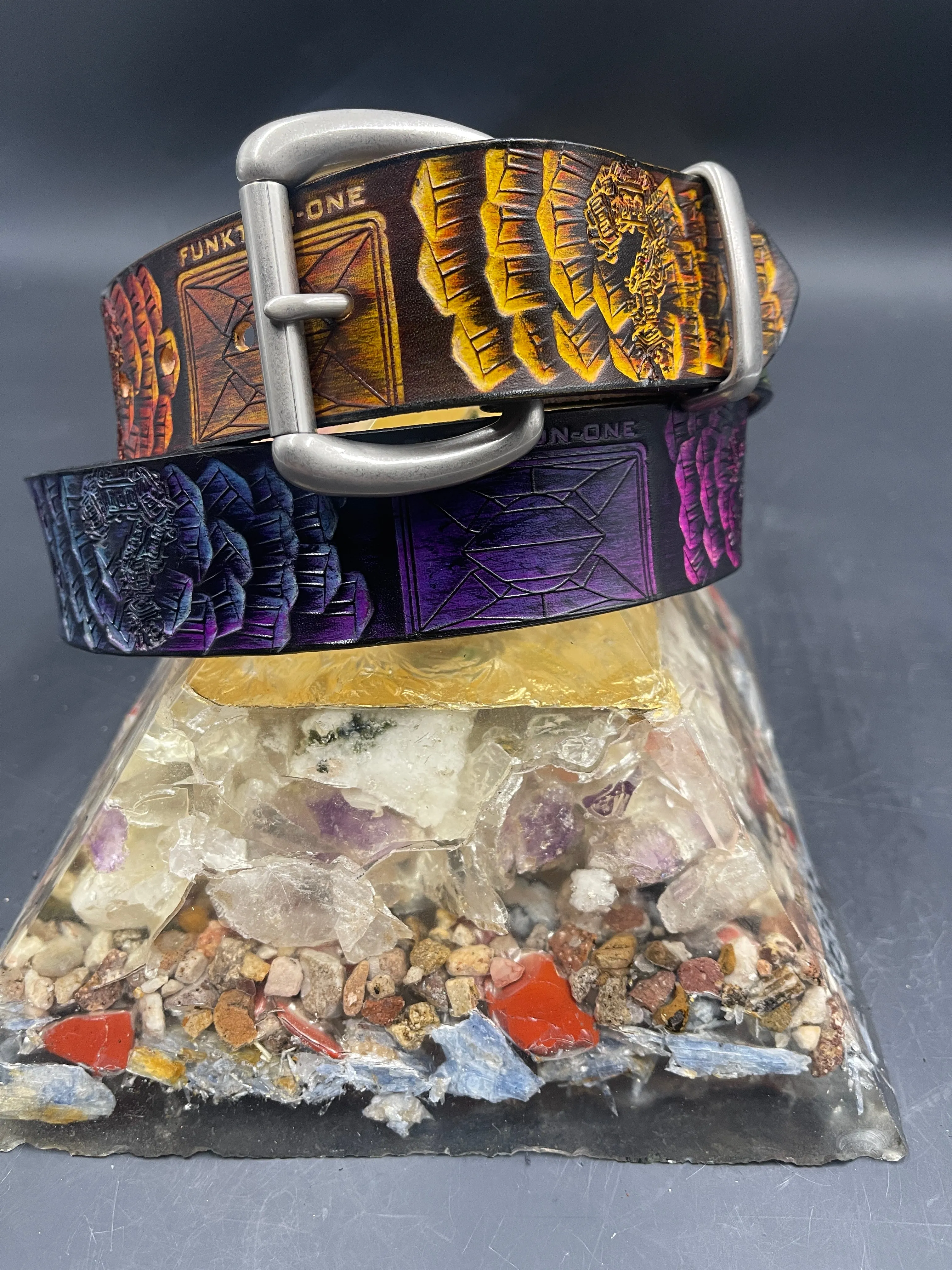 Stamped Leather Belt - Tipper 1.0