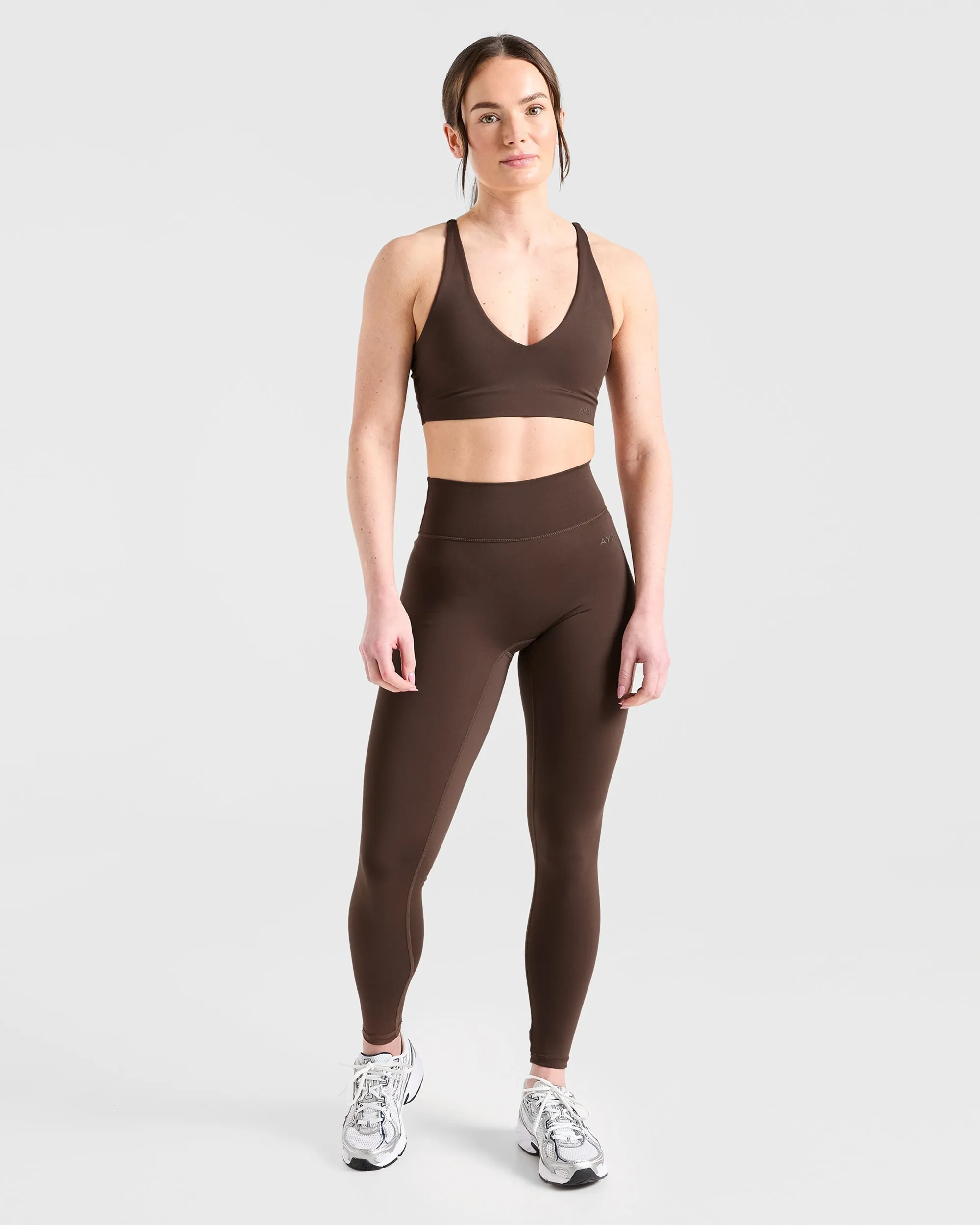Staple Sports Bra - Brown