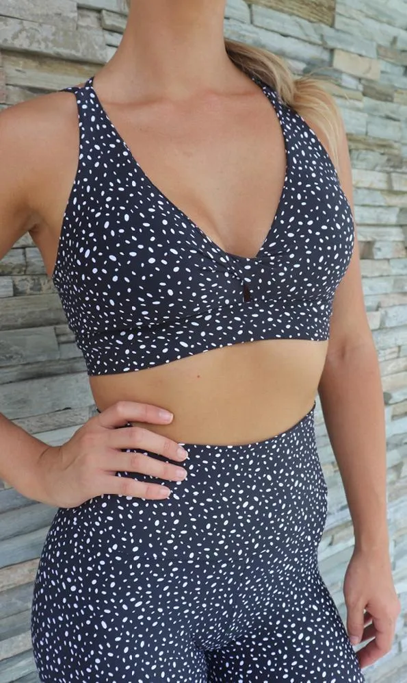 Star Dust Eco Capri Leggings