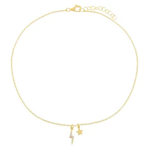 Star X Lightning Anklet
