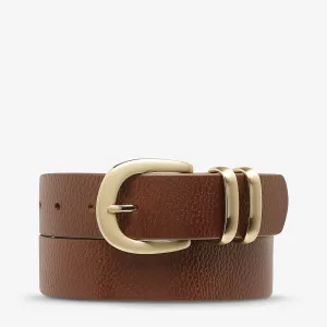 Status Anxiety II LET IT BE Belt - tan/gold
