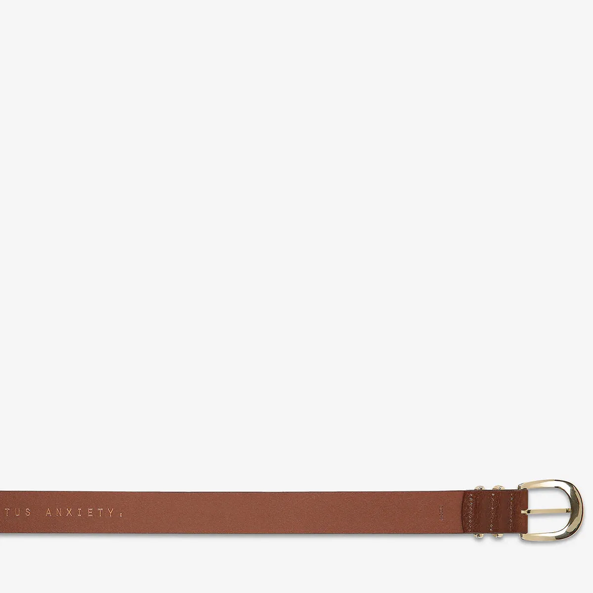 Status Anxiety II LET IT BE Belt - tan/gold