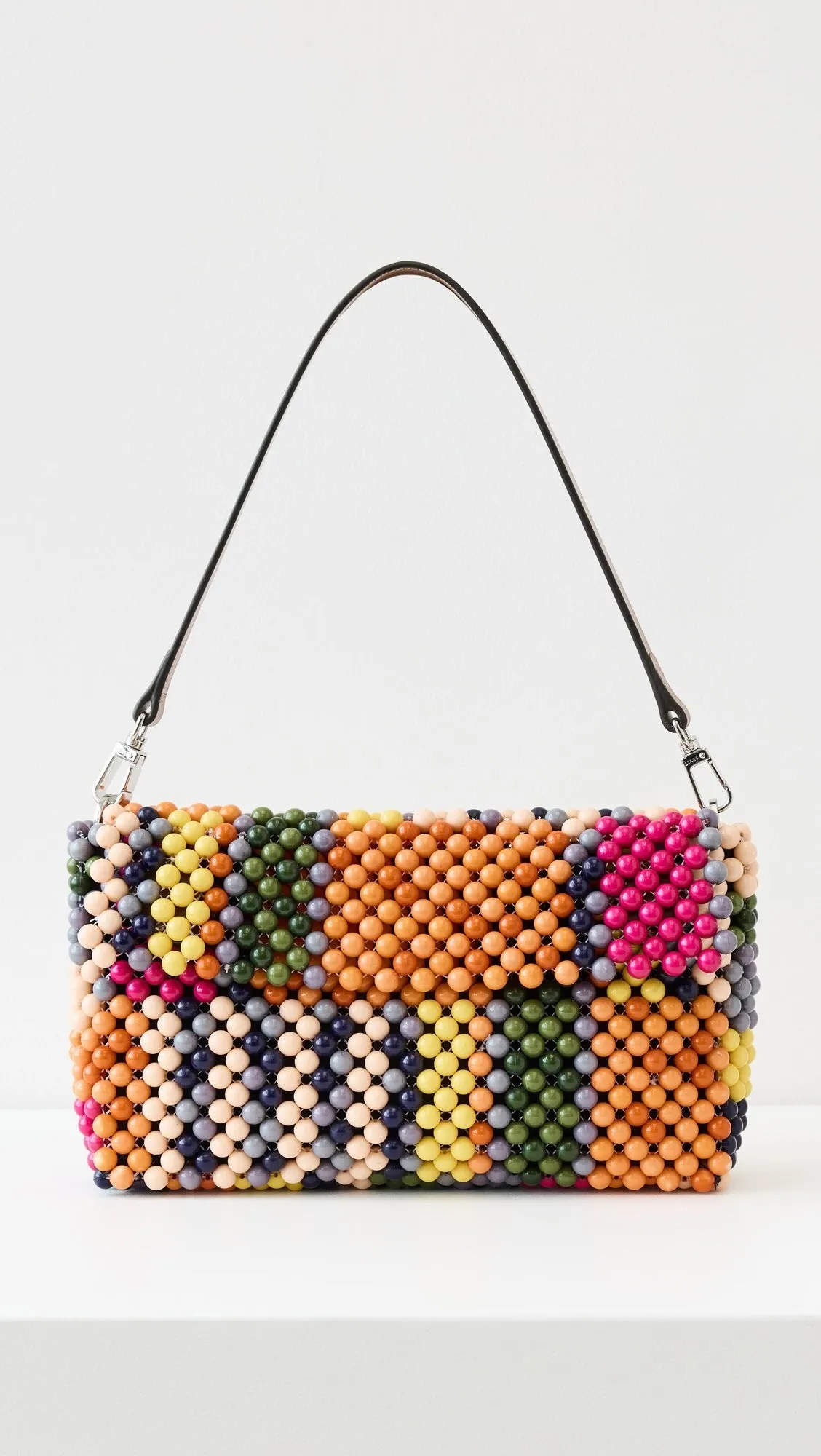 STAUD TIMMY BEADED SHOULDER BAG