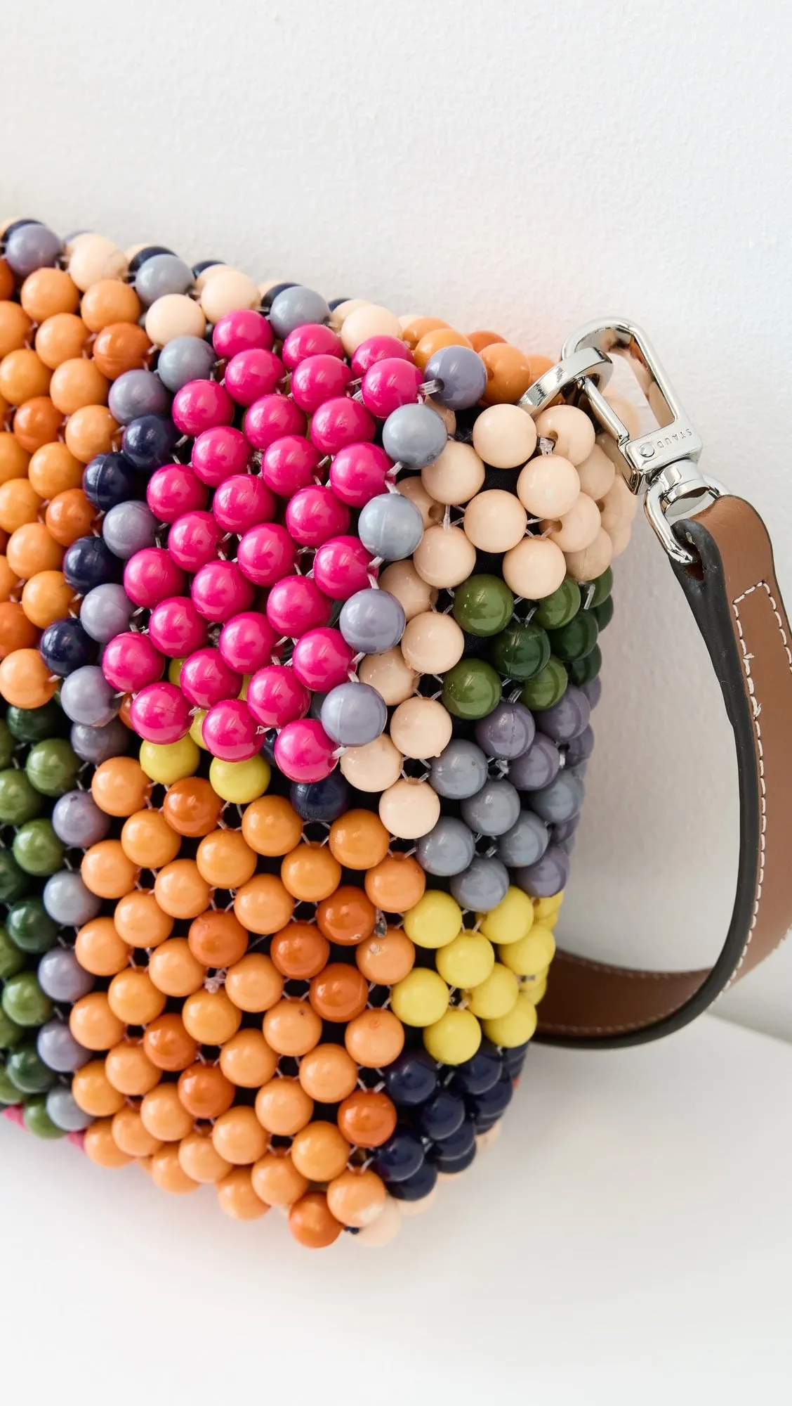 STAUD TIMMY BEADED SHOULDER BAG