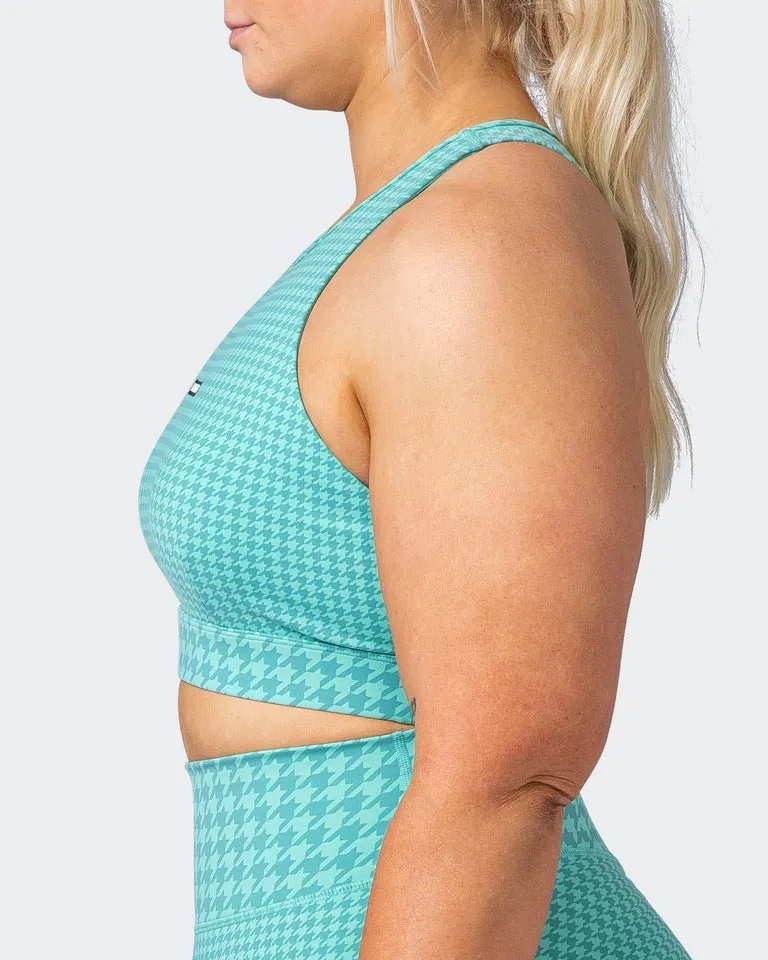 Step Up Bra Cascade Houndstooth Print