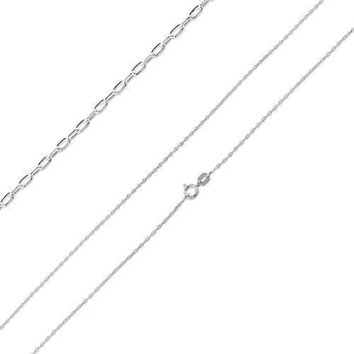 Sterling Silver Forz D/C Chain Necklace - 0.80mm