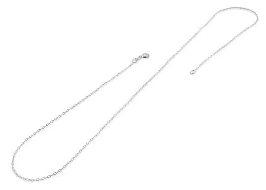 Sterling Silver Forz D/C Chain Necklace - 0.80mm