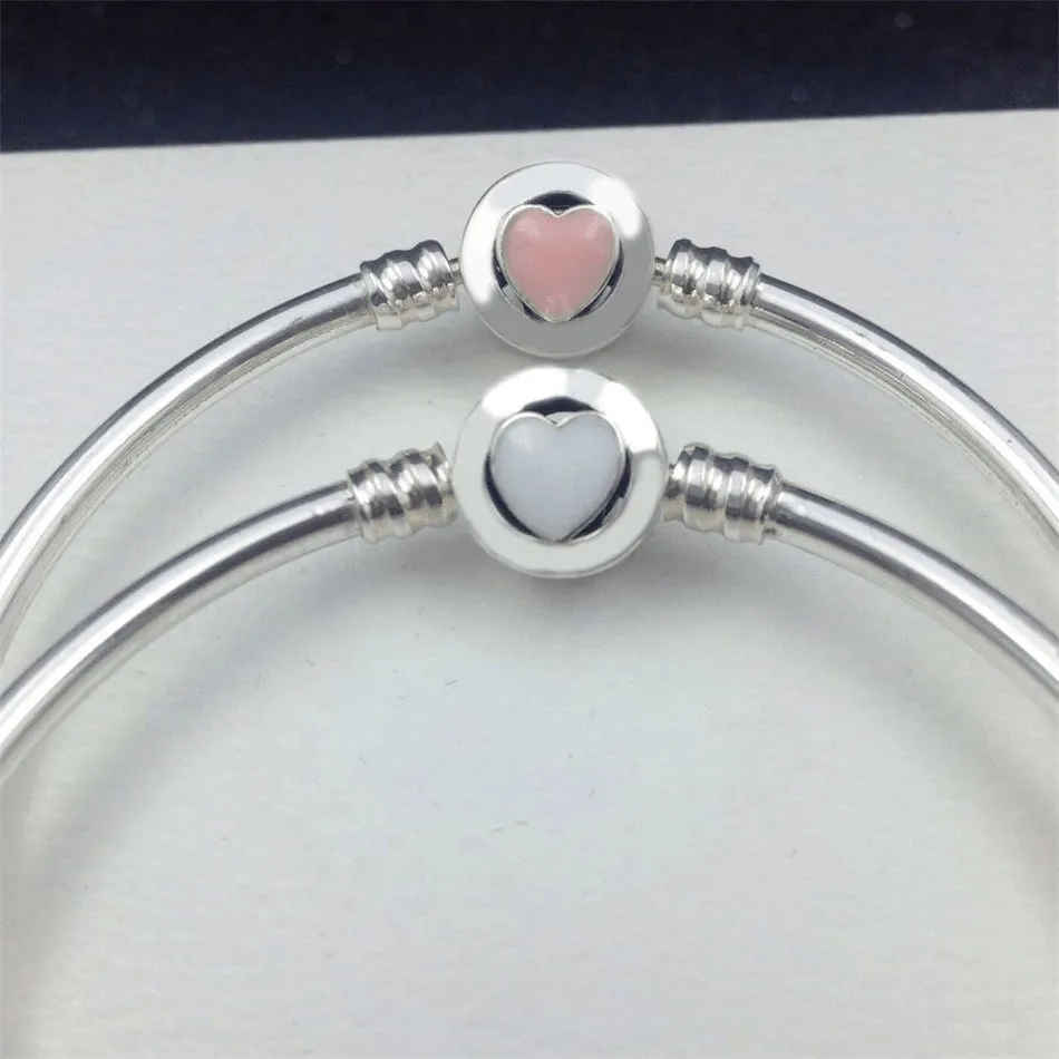 Sterling Silver Gentle Crystal Heart Anklet - 925