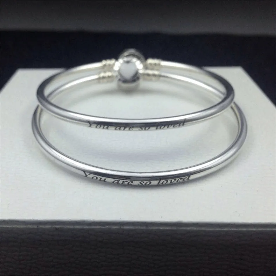 Sterling Silver Gentle Crystal Heart Anklet - 925
