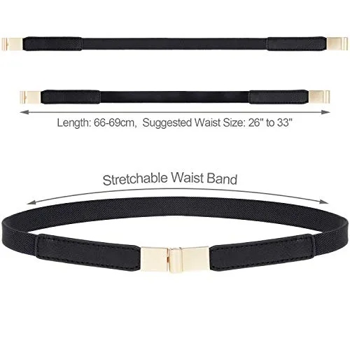 Stretchy Skinny Belts for Women by EAONE