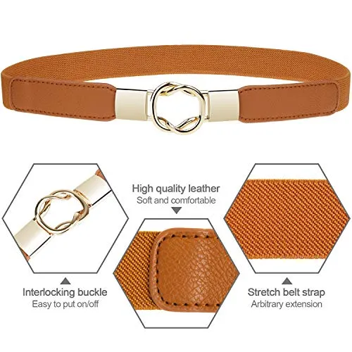 Stretchy Skinny Belts for Women by EAONE