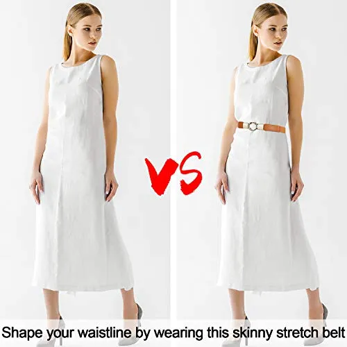 Stretchy Skinny Belts for Women by EAONE