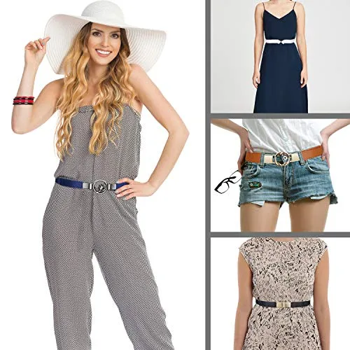 Stretchy Skinny Belts for Women by EAONE