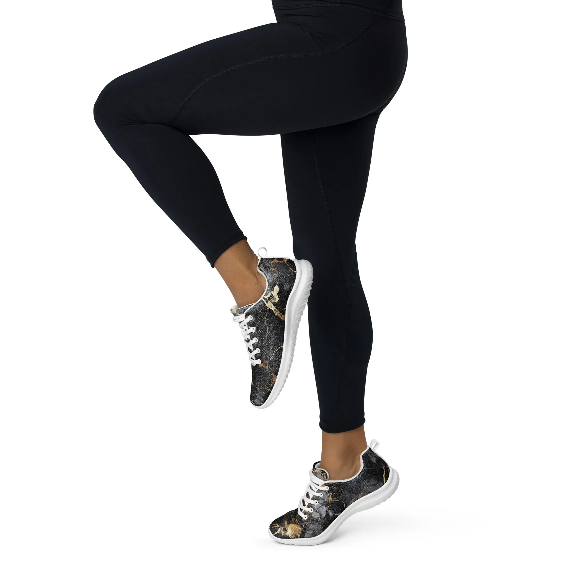Strike Gold Marble Athletic Shoes