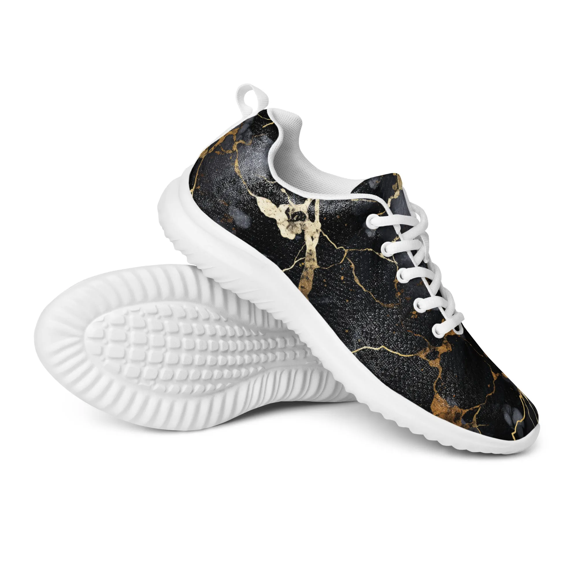Strike Gold Marble Athletic Shoes