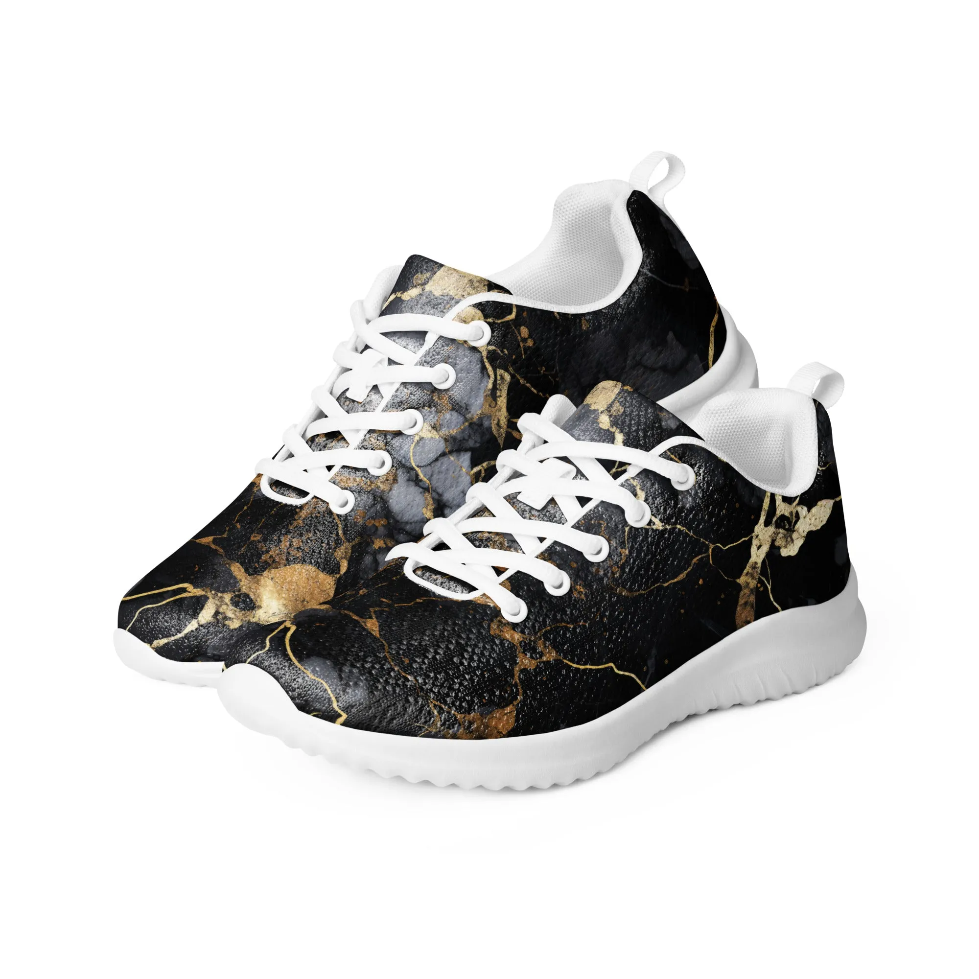 Strike Gold Marble Athletic Shoes