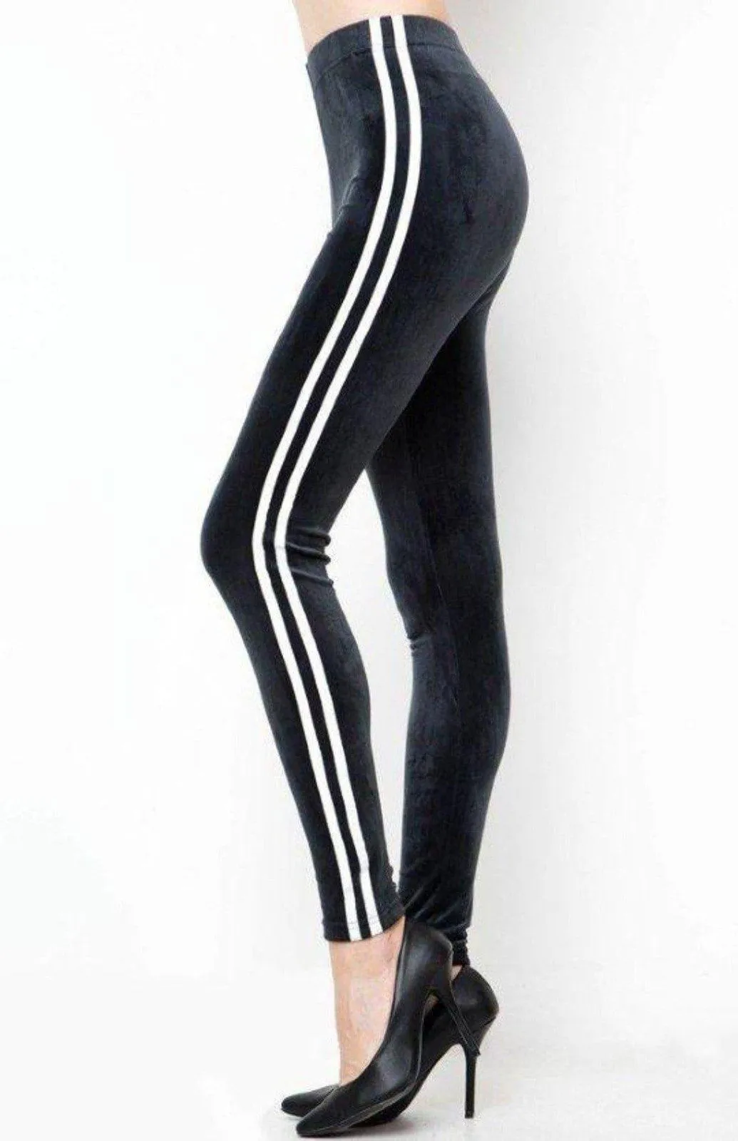 STRIPED-Leggings 3 Side Stripe
