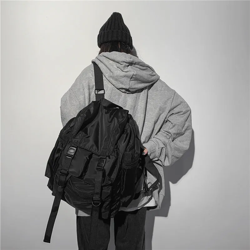 Style Fashion Couple Working Trendy Korean Backpacks