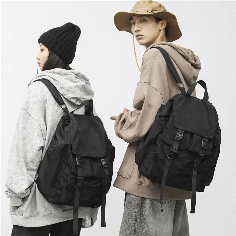 Style Fashion Couple Working Trendy Korean Backpacks