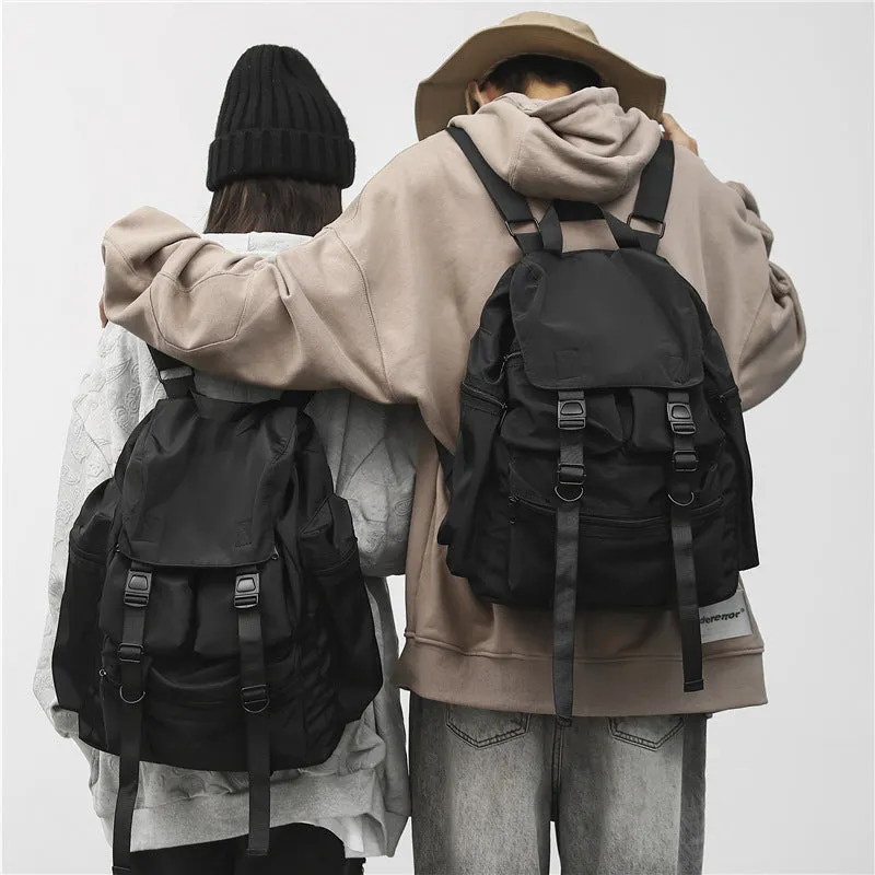 Style Fashion Couple Working Trendy Korean Backpacks