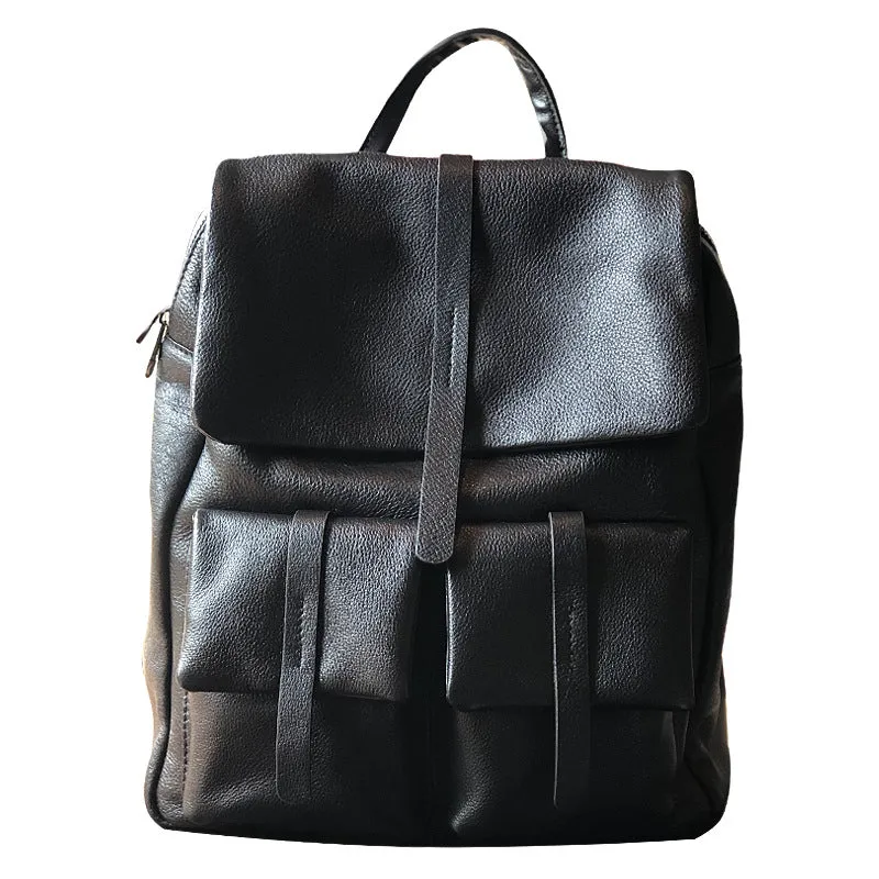 Stylish Full Grain Leather Backpack Natural Cow Leather Travel Backpack Women Leather School Backpack TSM1931