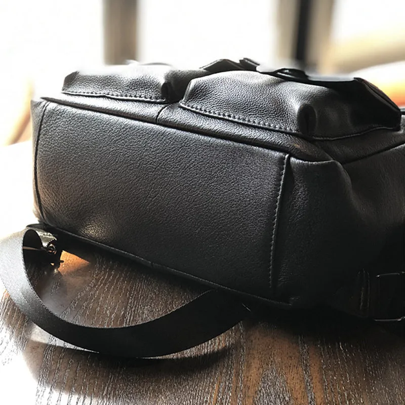 Stylish Full Grain Leather Backpack Natural Cow Leather Travel Backpack Women Leather School Backpack TSM1931