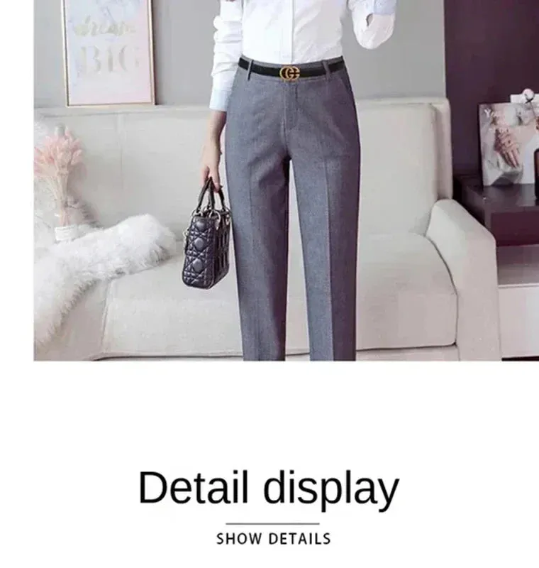 Stylish Women's Business Belt with Decorative Alloy Letter Button