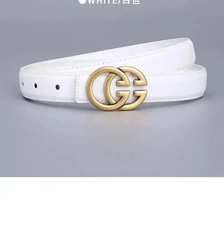 Stylish Women's Business Belt with Decorative Alloy Letter Button