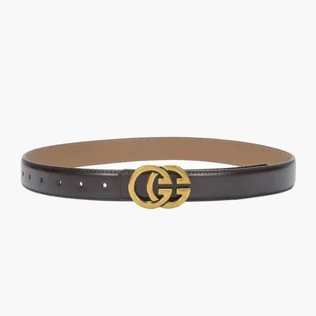 Stylish Women's Business Belt with Decorative Alloy Letter Button