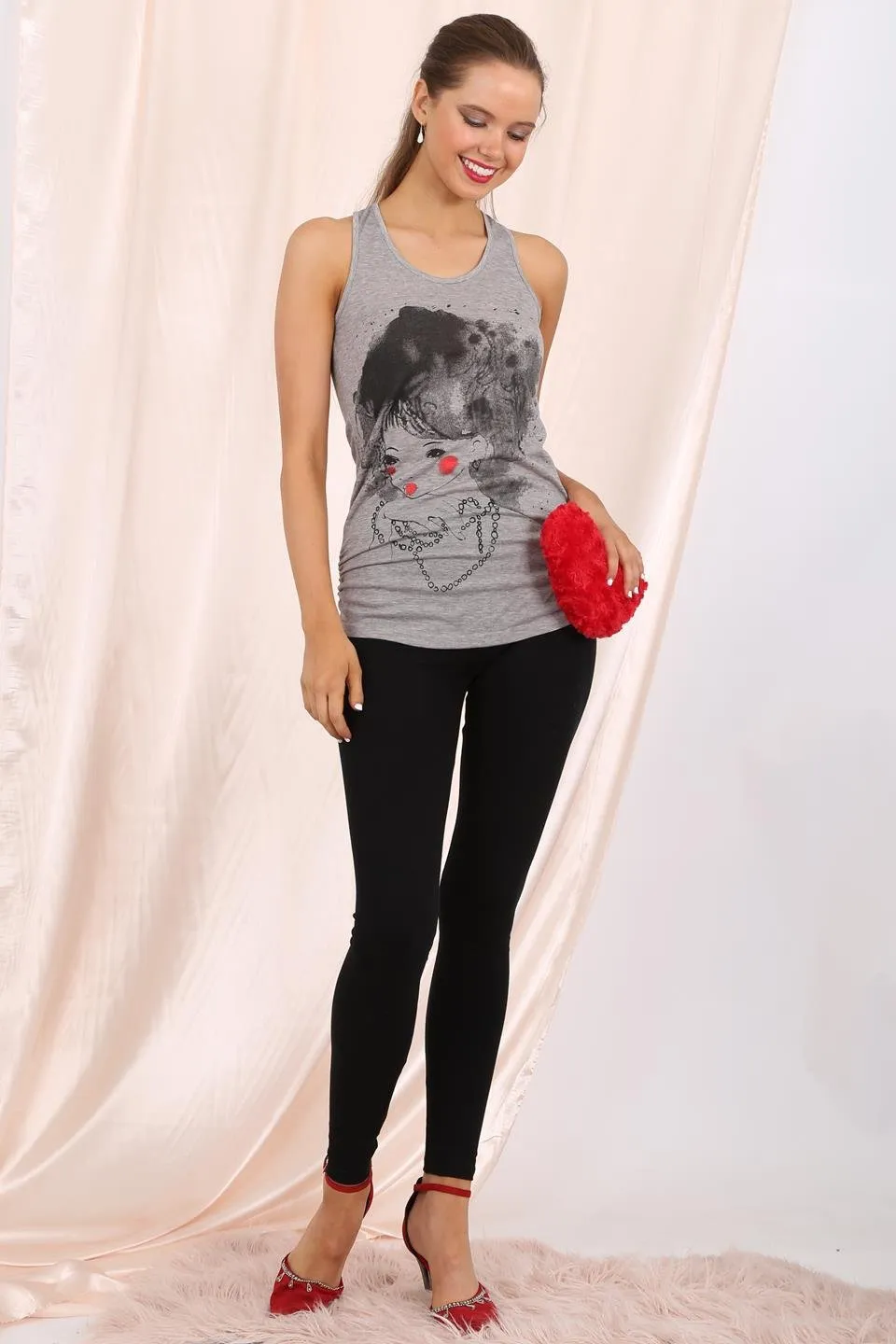 Summer Tank Top in grey