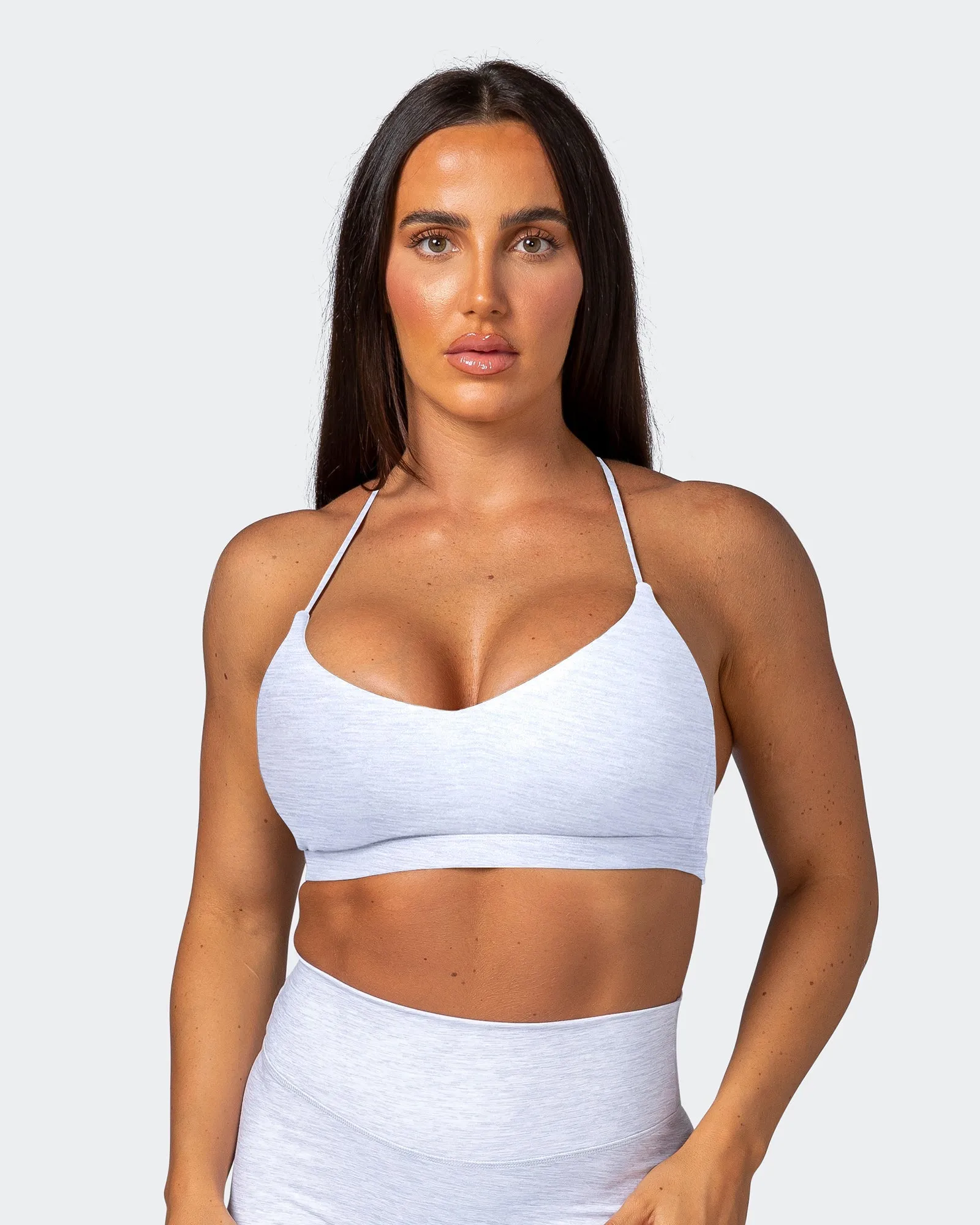 Sun Kissed Bralette - White Grey Marl