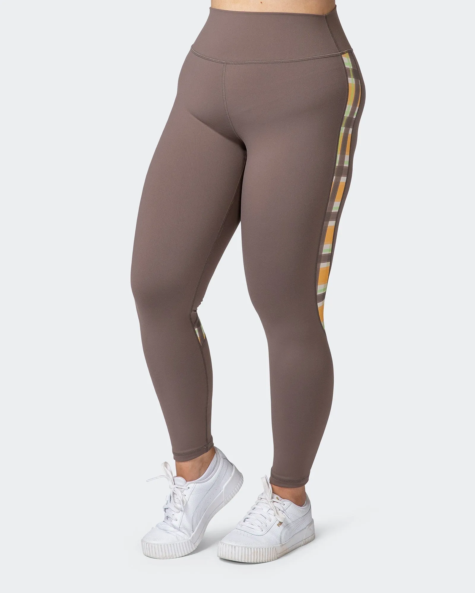 Sunlight Signature Scrunch Ankle Length Leggings - Taupe