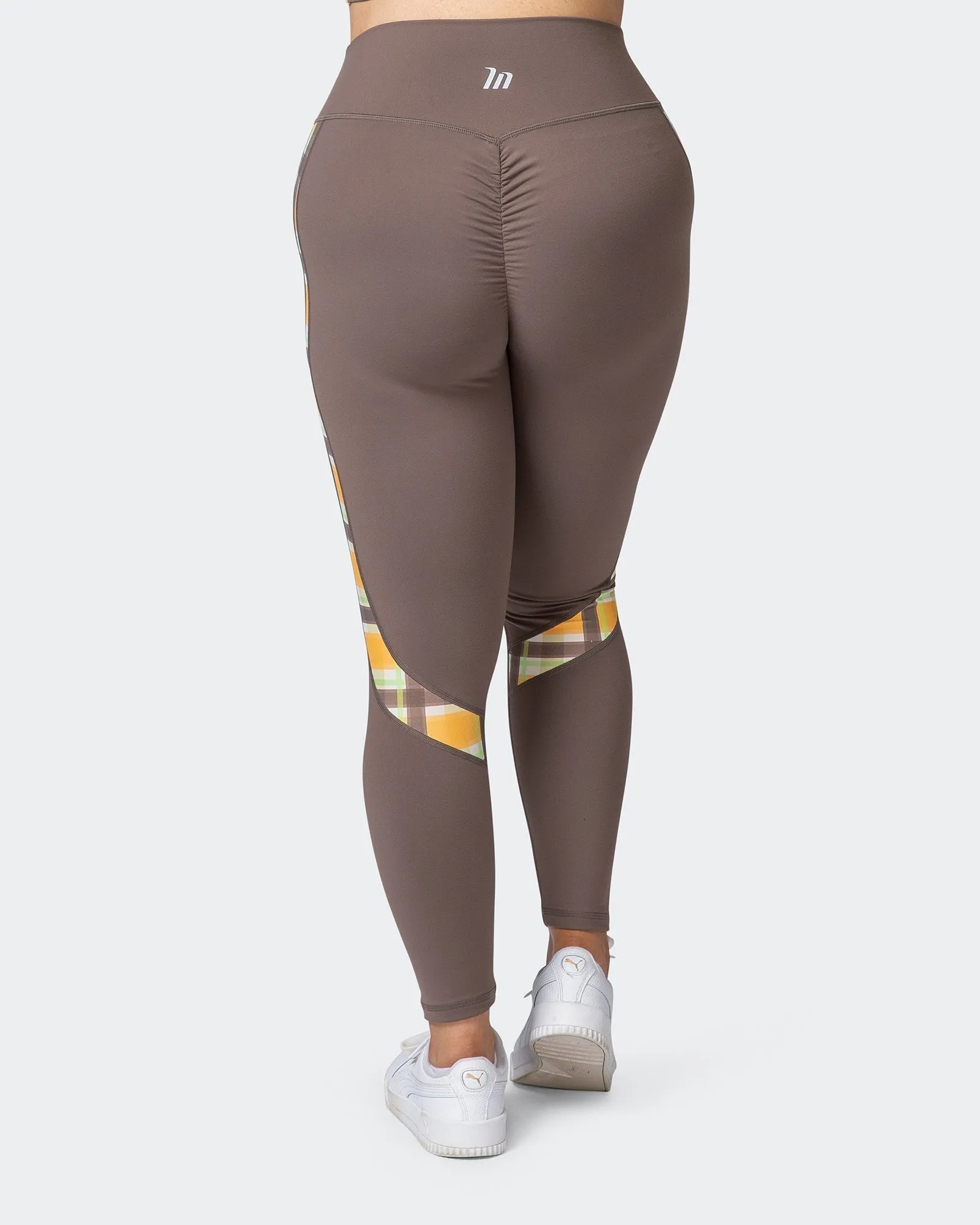 Sunlight Signature Scrunch Ankle Length Leggings - Taupe