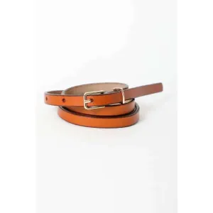 Super Skinny Cinch Belt Camel
