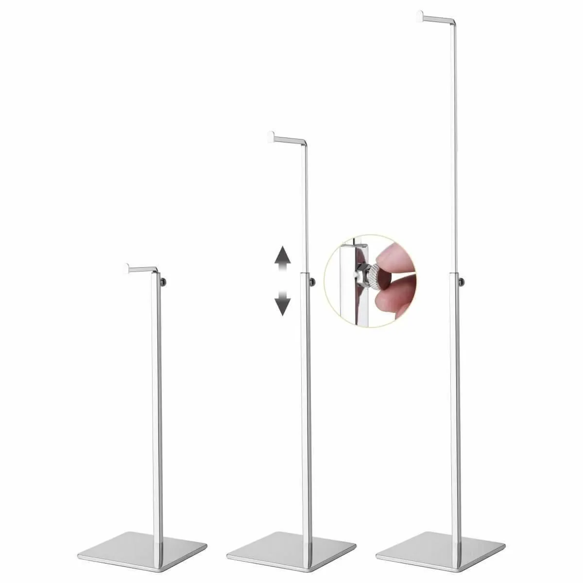 Tabletop Chrome Purse Display Stand