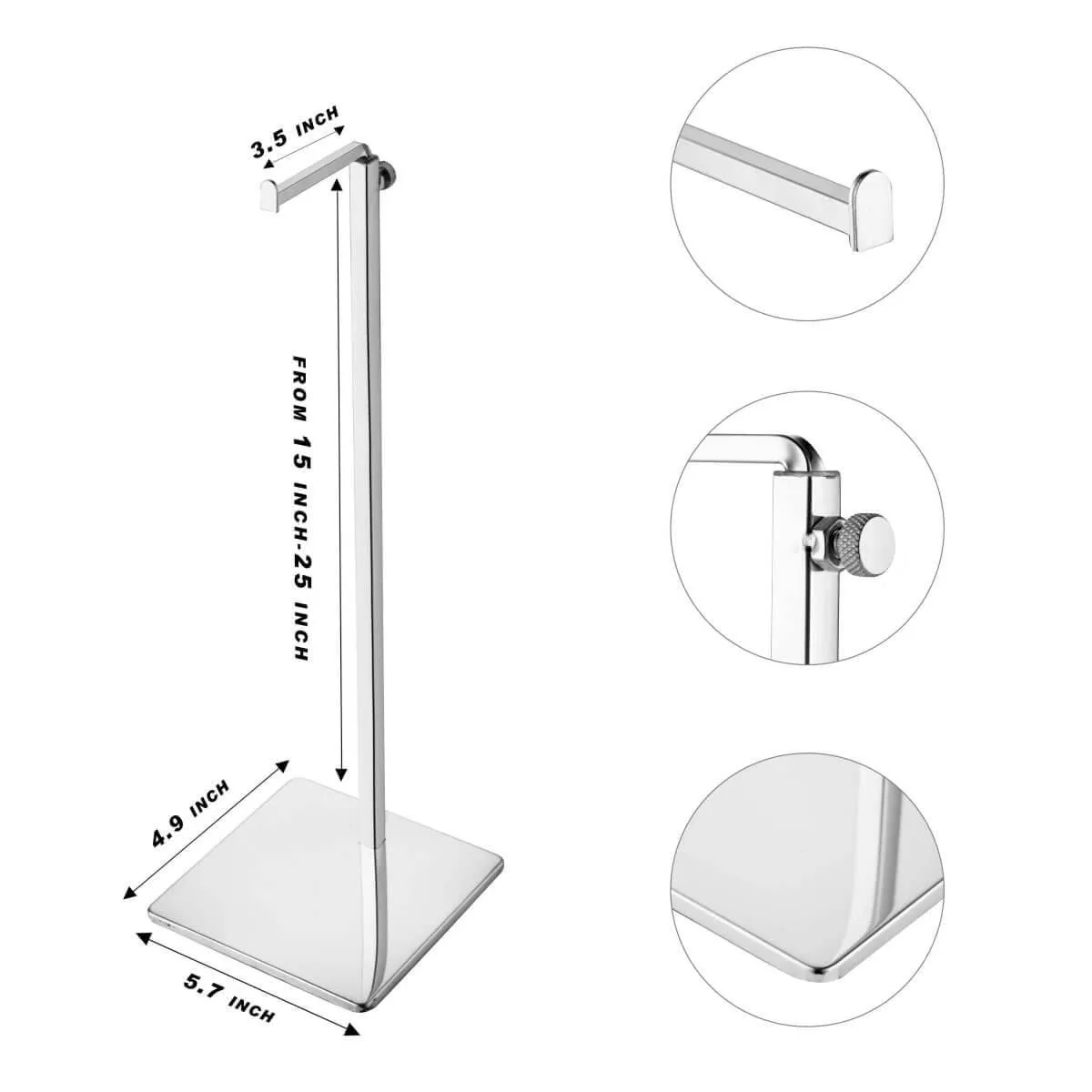 Tabletop Chrome Purse Display Stand