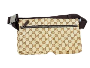 Tan And Brown Belt Bag
