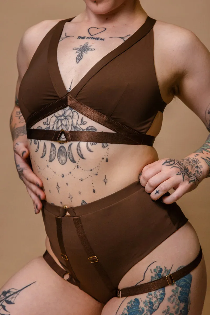 Tatiana Active Tokio Top - Matte Brown