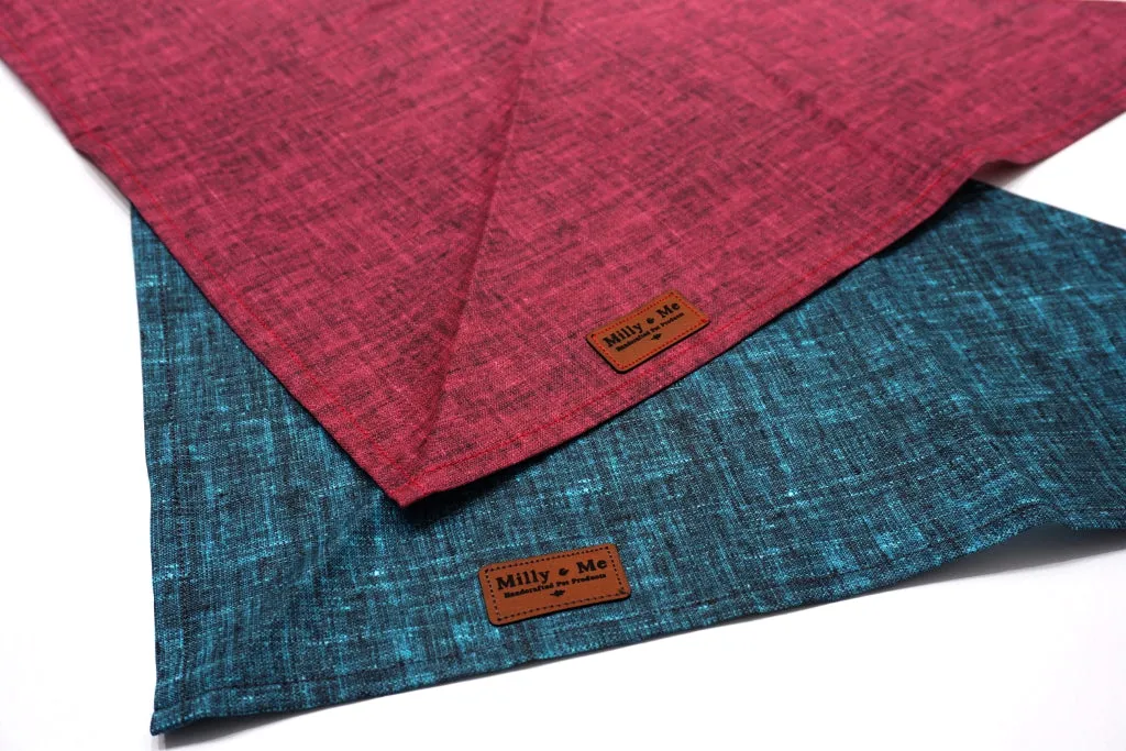 Teal Textured Solid - Pet Bandana
