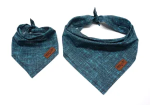 Teal Textured Solid - Pet Bandana