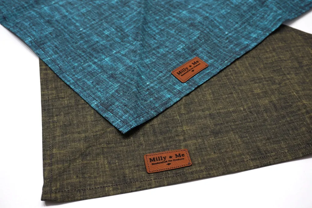 Teal Textured Solid - Pet Bandana