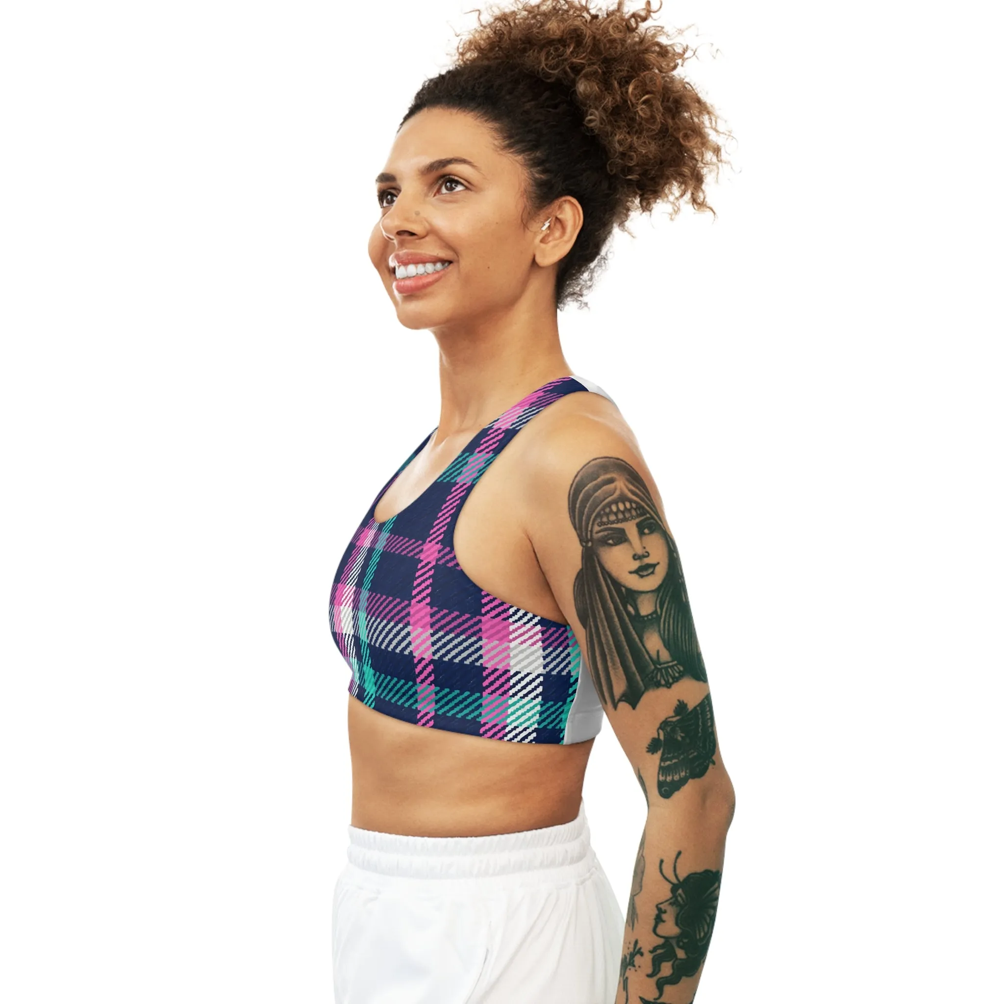 Tealberry Twist Seamless Sports Bra