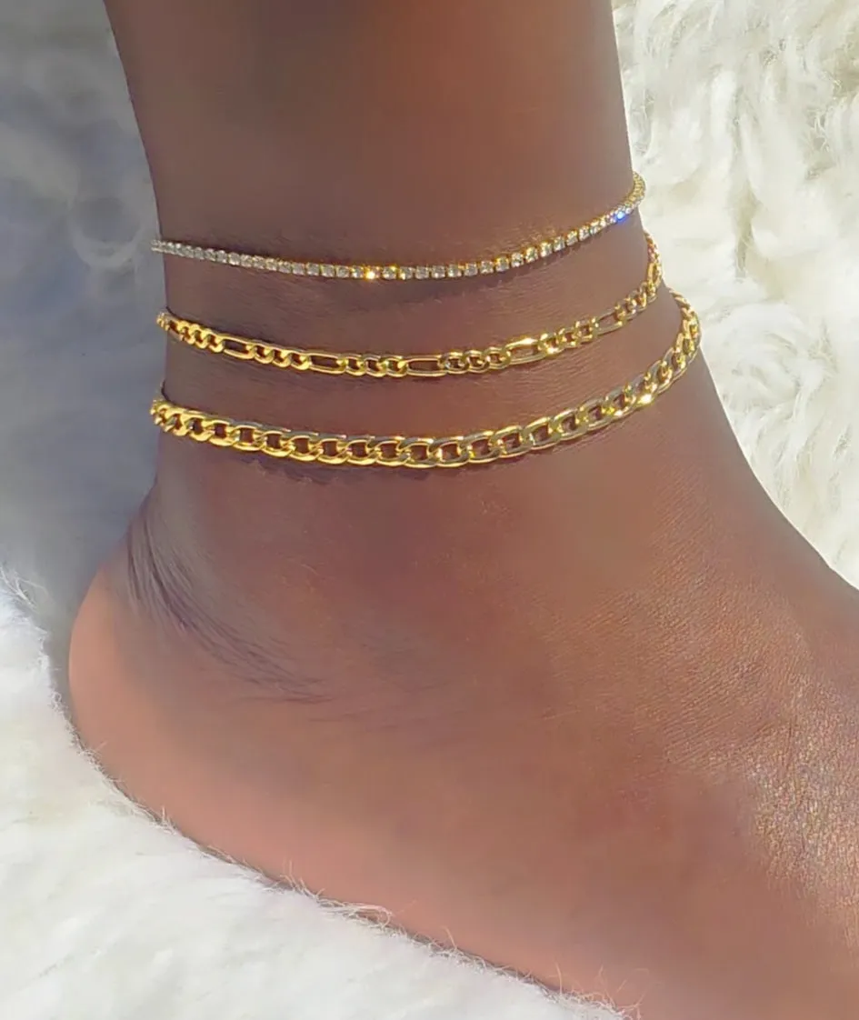 Tennis Anklet Set