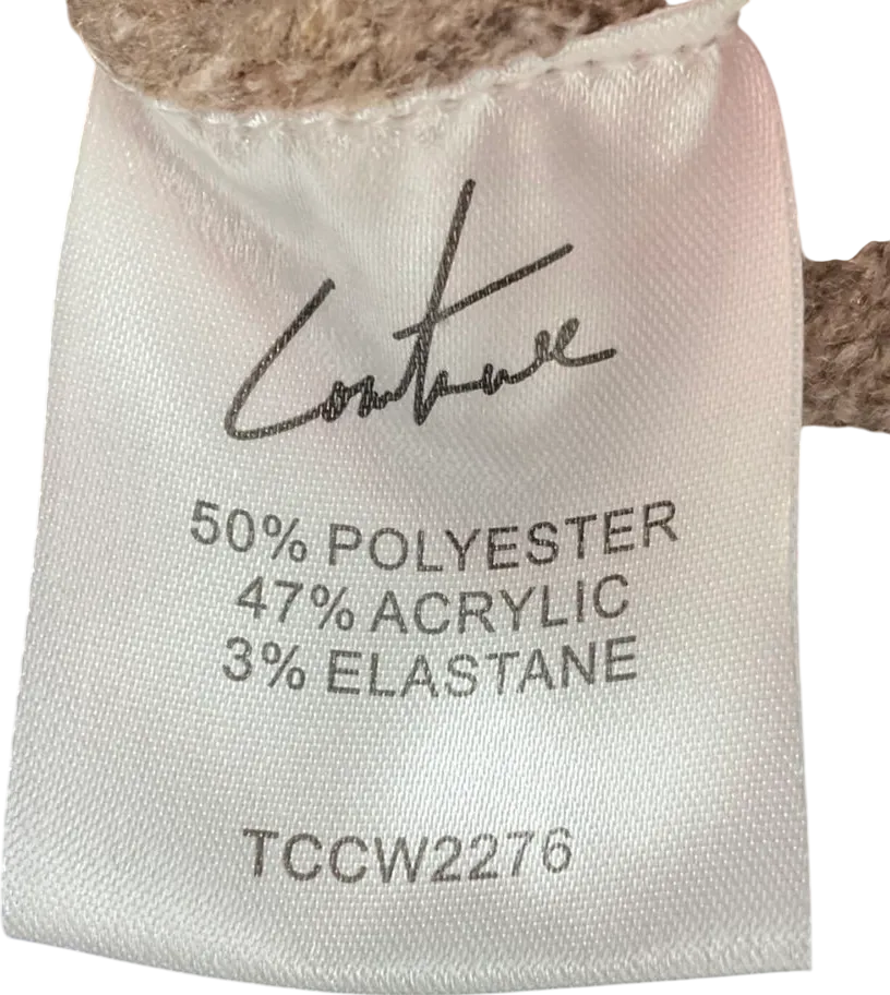 The Couture Club Brown Cable Knitted Shorts UK 10