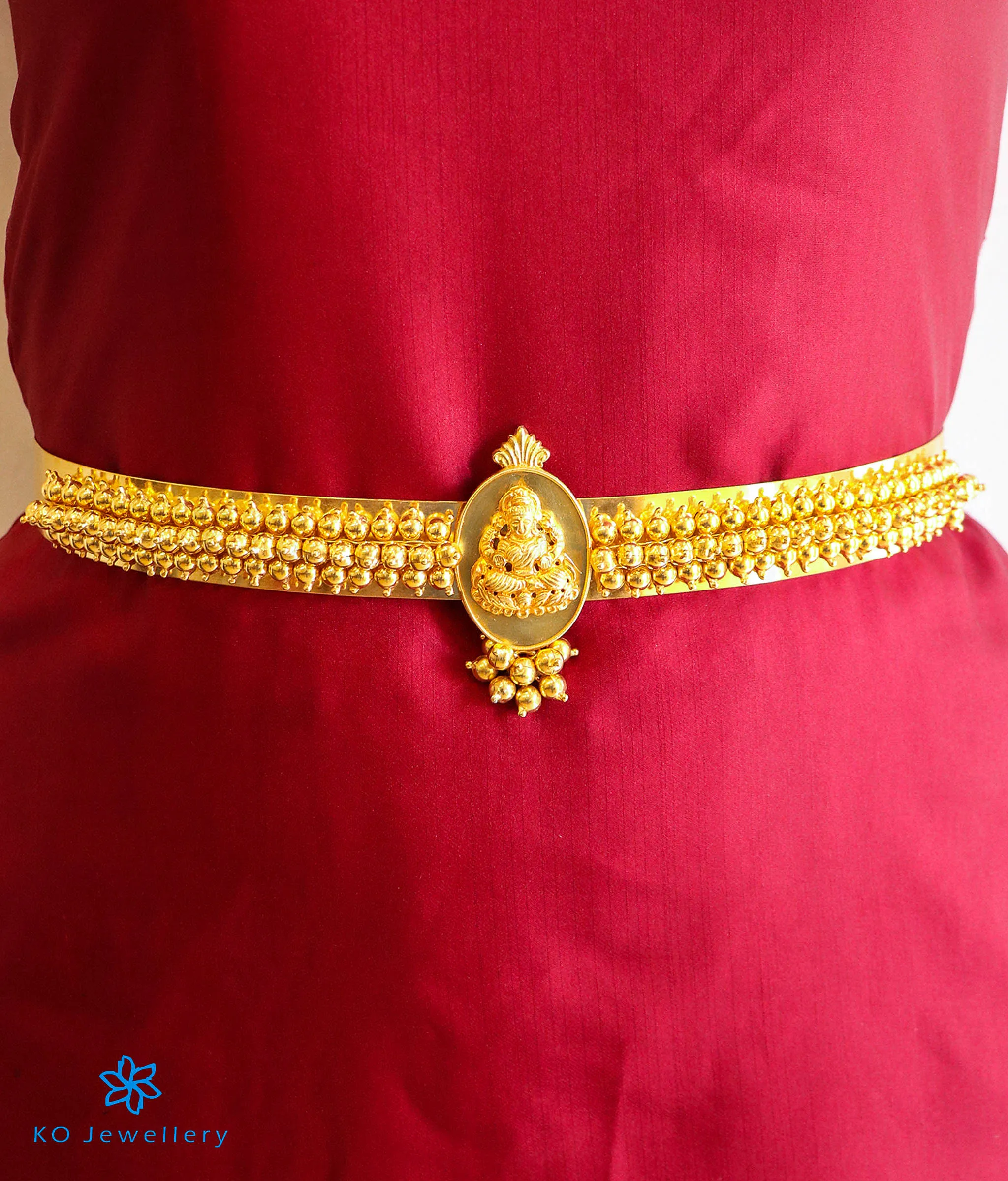 The Harita Silver Oddiyanam Waist belt