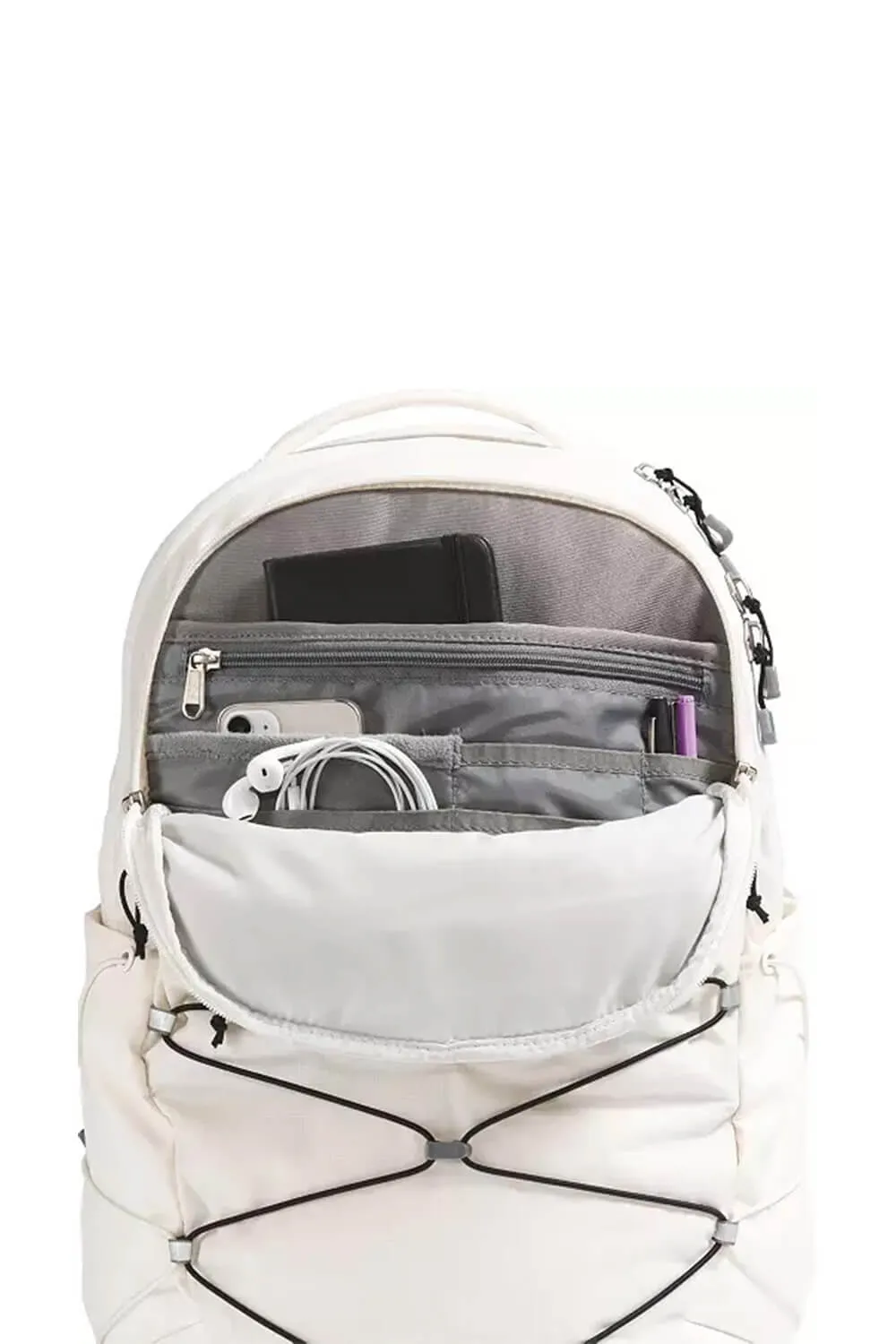 The North Face Borealis Backpack for Women in Gardenia White/TNF Black | NF0A52SI-4Q7