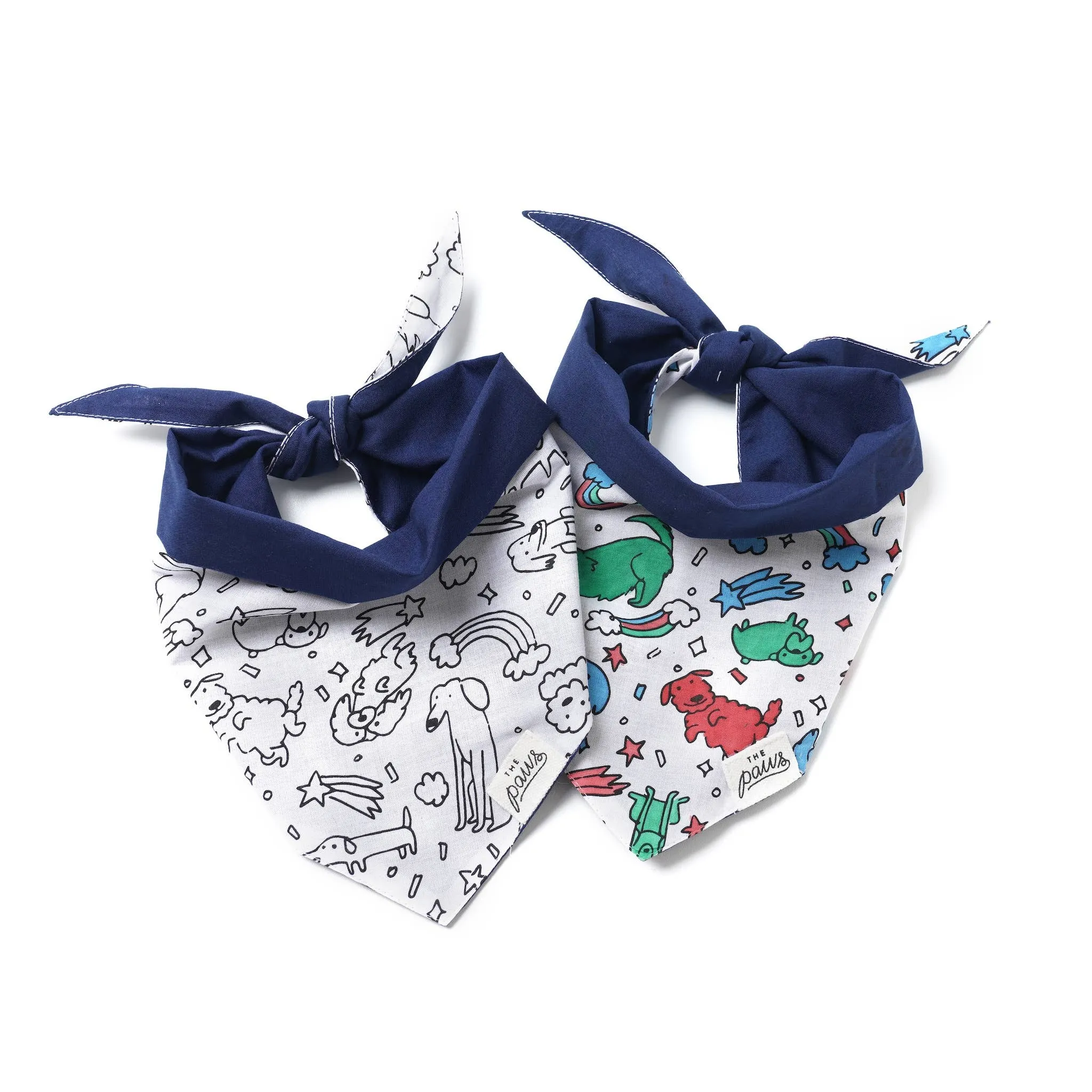 The Paws - Coloring Bandana for Kids and Adults 