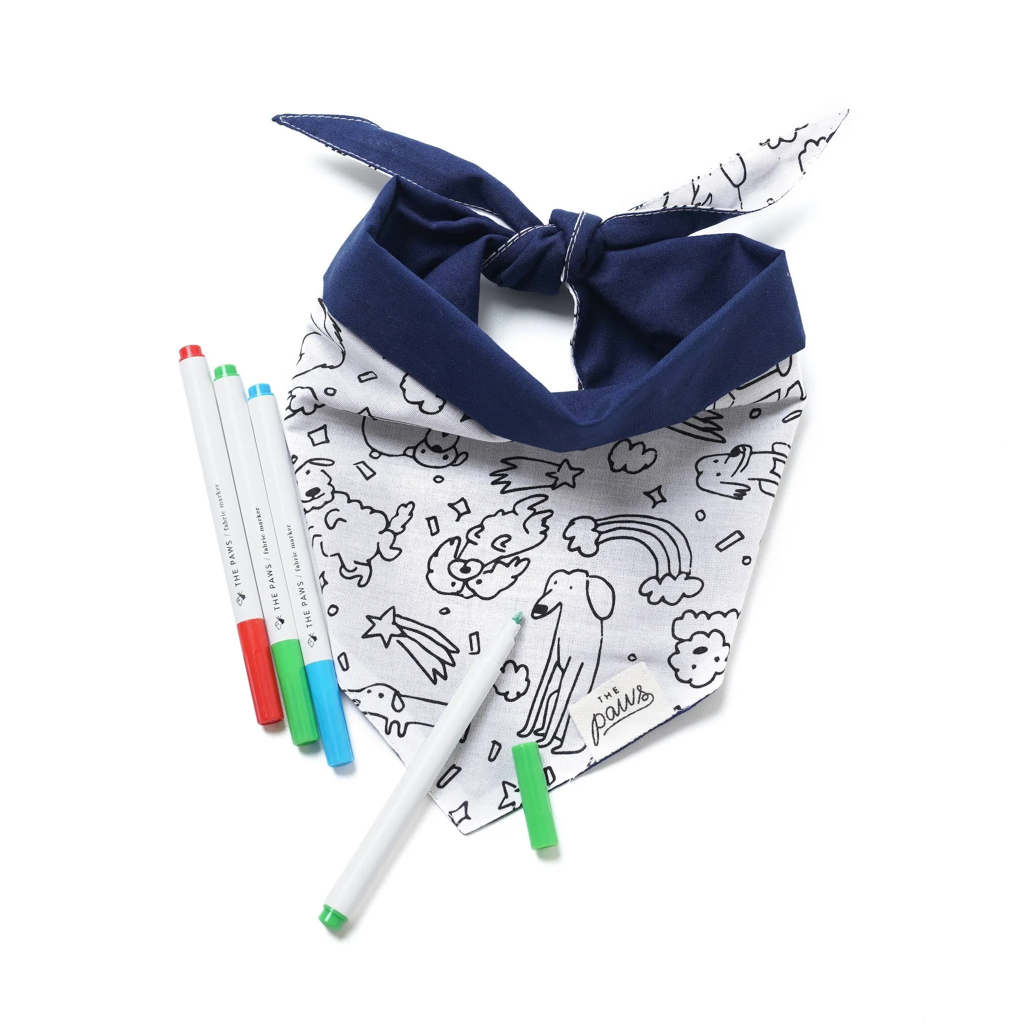 The Paws - Coloring Bandana for Kids and Adults 
