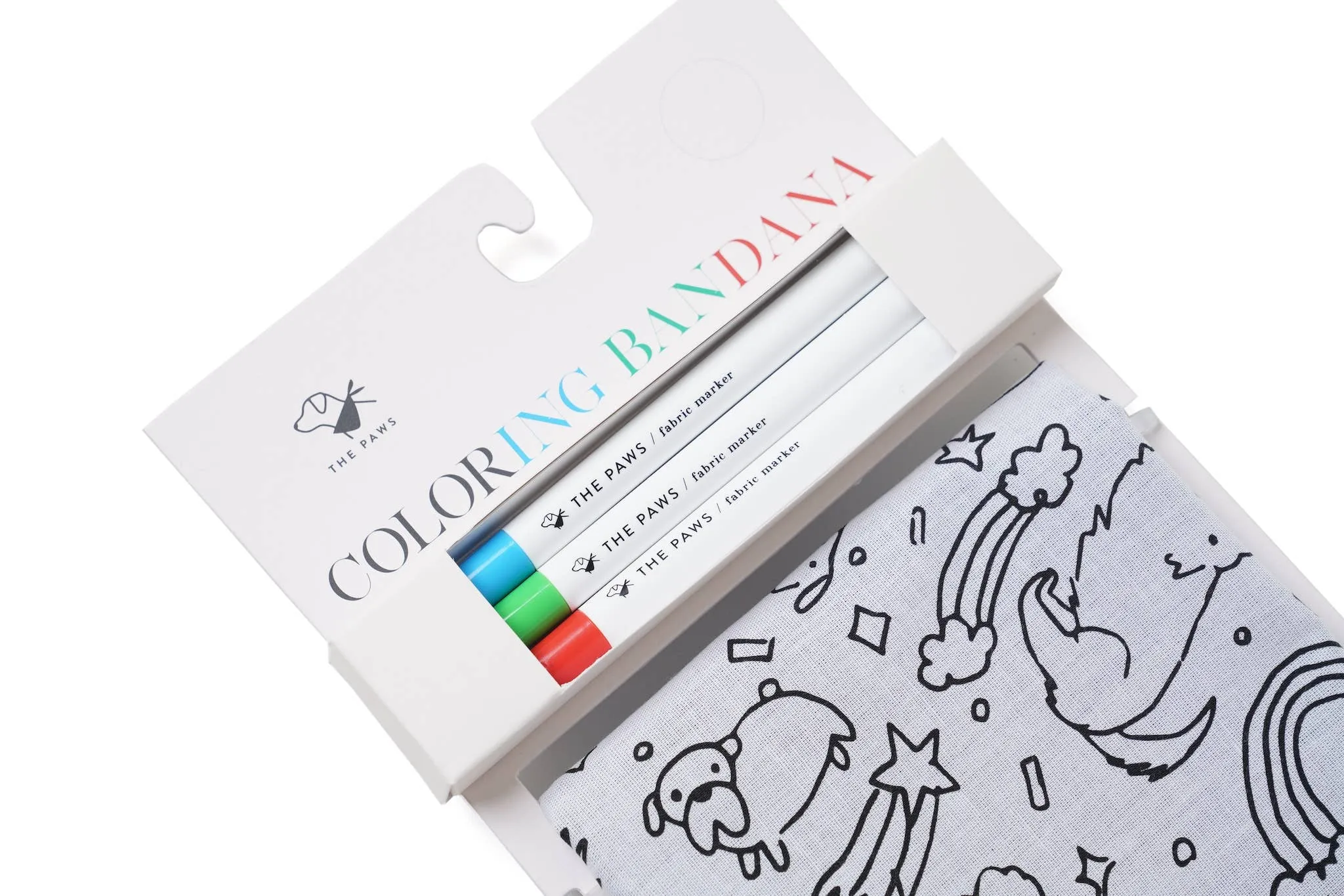 The Paws - Coloring Bandana for Kids and Adults 