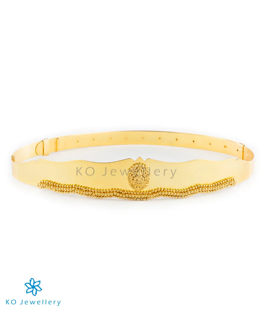 The Pushpalakshmi Silver Oddiyanam Waist belt